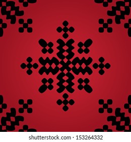 ethnic seamless pattern background in red and blue colors, vector illustration. Vector file editable, scalable and easy color change. Can use it for packaging, textile design and scrapbooking 