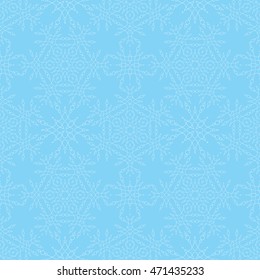 Ethnic seamless pattern. Beautiful background. Snow
