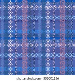 Ethnic seamless pattern. Boho style print, texture. Abstract background, dots, pixels. Wallpaper