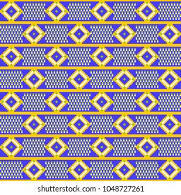Ethnic seamless pattern. Cloth Kente.