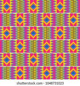 Ethnic seamless pattern. Cloth Kente.
