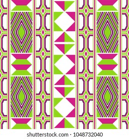 Ethnic seamless pattern. Cloth Kente.