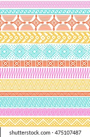 Ethnic seamless pattern. Colorful pattern for textile design. Vector illustration. 