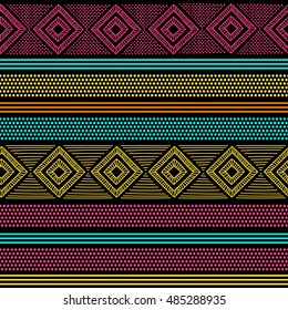 Ethnic seamless pattern. Colorful pattern for textile design. Vector illustration.