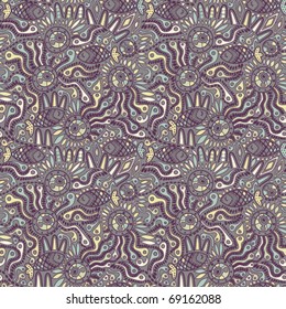 ethnic seamless pattern in dark colors