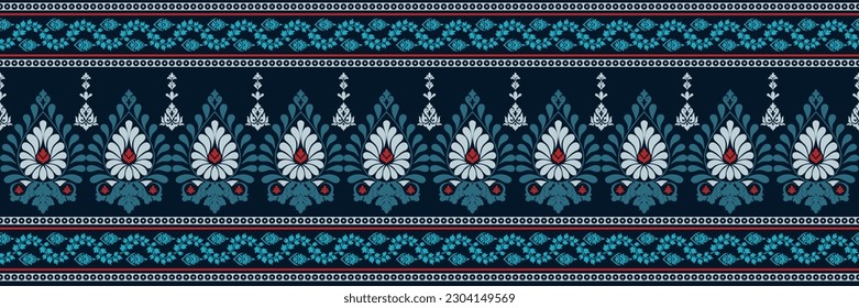 Diseño de patrones interminables. Tela azteca motivos boho mandalas textiles. Alfombra tribal India tradicional de bordado fondo vectorial 