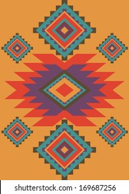ethnic seamless pattern design. vector illustration