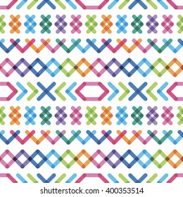 ethnic seamless pattern with effect of transparency