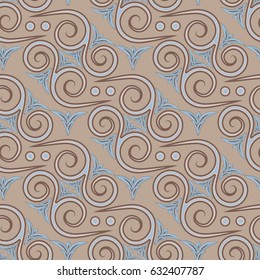 Ethnic seamless pattern. Egyptian, Greek, Roman style. Vector illustration.