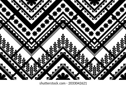 Ethnic seamless pattern. Flower decoration. Traditional tribal style. Design for background,illustration,texture,fabric,wallpaper,clothing,carpet,embroidery.