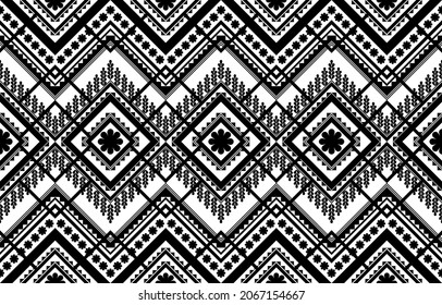 Ethnic seamless pattern. Flower decoration. Traditional tribal style. Design for background,illustration,texture,fabric,wallpaper,clothing,carpet,embroidery.