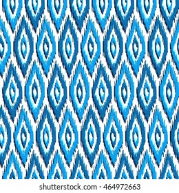 Ethnic seamless pattern with folk print. Stylized handmade textile
