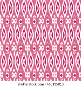 Ethnic seamless pattern with folk print. Stylized handmade textile