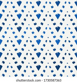 Ethnische nahtlose Muster. Freehand horizontale Zickzag chevron Streifen drucken. Boho chic Design Hintergrund. Indigene Tapete im Stammesstil.  Vektor-Zusammenfassung