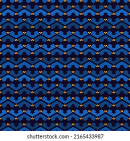 Ethnic seamless pattern. Freehand horizontal zigzag chevron stripes print. Boho chic design background. Indigenous, tribal style wallpaper. Brush strokes, handdrawn geometric ornament. Vector abstract