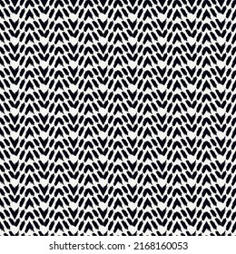 Ethnic seamless pattern. Freehand horizontal zigzag chevron stripes print. Boho chic design background. Indigenous, tribal style wallpaper. Brush strokes, handdrawn geometric ornament. Vector abstract