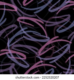 Ethnic seamless pattern. Freehand horizontal zigzag chevron stripes print. Boho chic design background. Indigenous, tribal style wallpaper. Brush strokes, handdrawn geometric ornament.