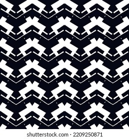 Ethnic seamless pattern. Freehand zigzag stripes print. Boho chic design background. Tribal style wallpaper. Brush wavy lines. Handdrawn geometric ornament. Chevron backdrop. Indigenous image.