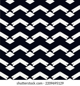 Patrón étnico sin fisuras. Impresión de franjas de zigzag manos libres. Fondo de diseño elegante de Boho. Papel tapiz tribal. Cepillar líneas onduladas. Ornamento geométrico dibujado a mano. Fondo de Chevron. Imagen indígena