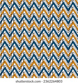Premium Vector  Blue zig zag lines. simple geometric motif
