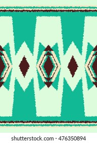 ethnic seamless pattern geometric design. vector illustration background