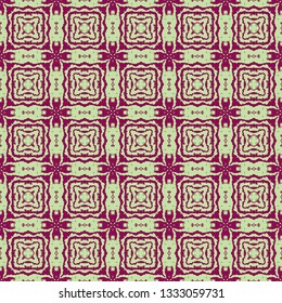 Ethnic seamless pattern. Geometric folklore design. Oriental motif. Ink printed ornament. Vector traditional pattern. 