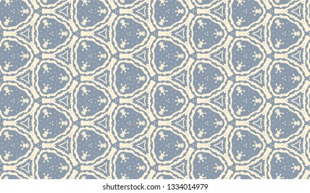 Ethnic seamless pattern. Geometric folklore design. Oriental motif. Ink printed ornament. Vector traditional pattern. 