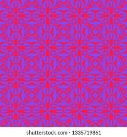 Ethnic seamless pattern. Geometric folklore design. Oriental motif. Ink printed ornament. Vector traditional pattern. 