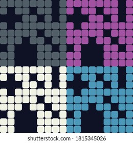 Ethnic seamless pattern of geometric shapes. Seamless pattern. Can be used for social media, posters, email, print, ads designs.