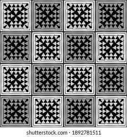 Ethnic seamless pattern of geometric shapes. Scribbles. Can be used for social media, posters, email, print, ads designs.