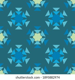 Ethnic seamless pattern of geometric shapes. Scribbles. Can be used for social media, posters, email, print, ads designs.