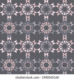 Ethnic seamless pattern of geometric shapes. Scribbles. Can be used for social media, posters, email, print, ads designs.
