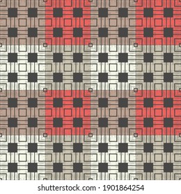 Ethnic seamless pattern of geometric shapes. Scribbles. Can be used for social media, posters, email, print, ads designs.