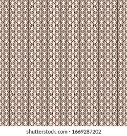 Ethnic seamless pattern. Geometric surface print. Repeated chevrons, zigzag lines, diamonds motif background. Tribal, native americans ornamental wallpaper. Boho chic vector digital paper