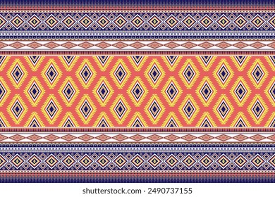 Ethnic seamless pattern geometric tribal.  Traditional motifs  background. Abstract Aztec ornamental seamless texture for  wallpaper fabric. wrapping. Vector illustration