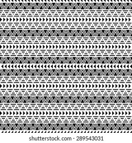 Ethnic seamless pattern. Geometrical print