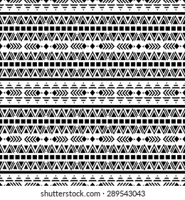 Ethnic seamless pattern. Geometrical print