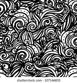 Ethnic seamless pattern. Hand drawn vector illustration.