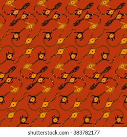 Ethnic seamless pattern. Hand drawn navajo fabric. Vector illustration.