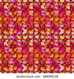 Ethnic seamless pattern, hand drawn, vector. Geometric pattern, traditional structure in the folk tradition. For the design and decoration background, wallpaper, packaging, fabrics, textiles.