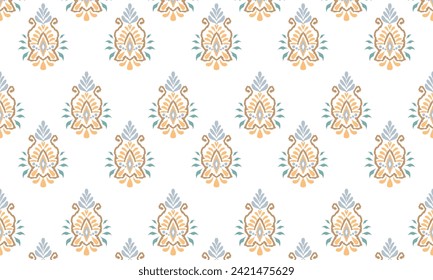 Ethnic Seamless pattern Ikat geometric Indian style.Tribal ethnic vector texture. seamless striped pattern in Aztec style.Indian,Gypsy,African rug. Bohemian.