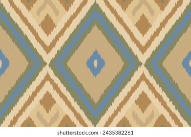 Ethnic Seamless pattern Ikat geometric Indian style.Tribal ethnic vector texture. seamless striped pattern in Aztec style.Indian,Gypsy,African rug. Bohemian.