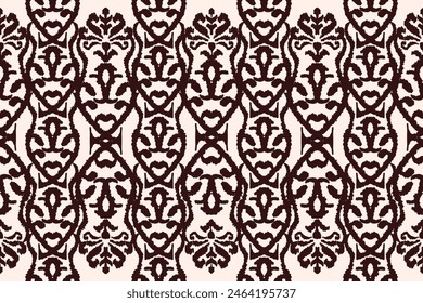 Ethnic Seamless pattern Ikat geometric Indian style.Tribal ethnic vector texture. seamless striped pattern in Aztec style.Indian,Gypsy,African rug. Bohemian.