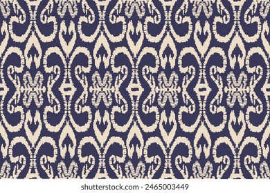 Ethnic Seamless pattern Ikat geometric Indian style.Tribal ethnic vector texture. seamless striped pattern in Aztec style.Indian,Gypsy,African rug. Bohemian.