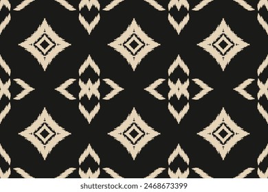 Ethnic Seamless pattern Ikat geometric Indian style.Tribal ethnic vector texture. seamless striped pattern in Aztec style.Indian,Gypsy,African rug. Bohemian.