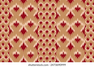 Ethnische nahtlose Muster Ikat geometrischen indischen Stil.Tribal ethnische Textur. nahtlose Streifenmuster im Azteken-Stil.Indisch, Zigeuner und afrikanischer Teppich. Bohemian.