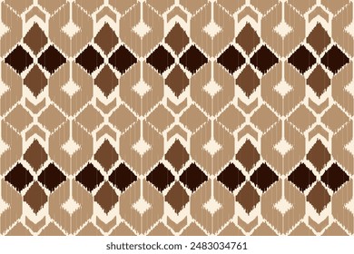 Ethnic Seamless Pattern Ikat geometric Indian style.Tribal ethnic texture. seamless striped pattern in Aztec style.Indian, Gypsy, and African rug. Bohemian.