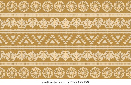 Patrón étnico sin fisuras Ikat geométrico estilo indio. Textura étnica tribal. patrón de rayas sin fisuras en estilo azteca. alfombra india, gitana y africana. Bohemio.