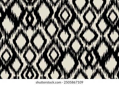 Ethnic Seamless Pattern Ikat geometric Indian style.Tribal ethnic texture. seamless striped pattern in Aztec style.Indian, Gypsy, and African rug. Bohemian.