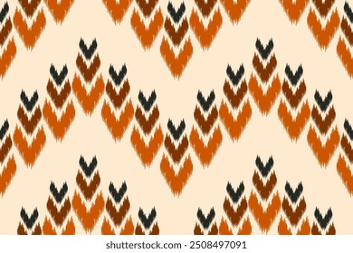 Ethnic Seamless Pattern Ikat geometric Indian style.Tribal ethnic texture. seamless striped pattern in Aztec style.Indian, Gypsy, and African rug. Bohemian.